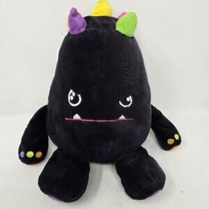 2012 So So Happy Dream Big Mad Dog Black Stuffed Animal Plush Toy 12" RARE